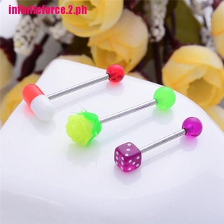 Set 16 khuyên xỏ lưỡi nhiều màu sắc đẹp mắt