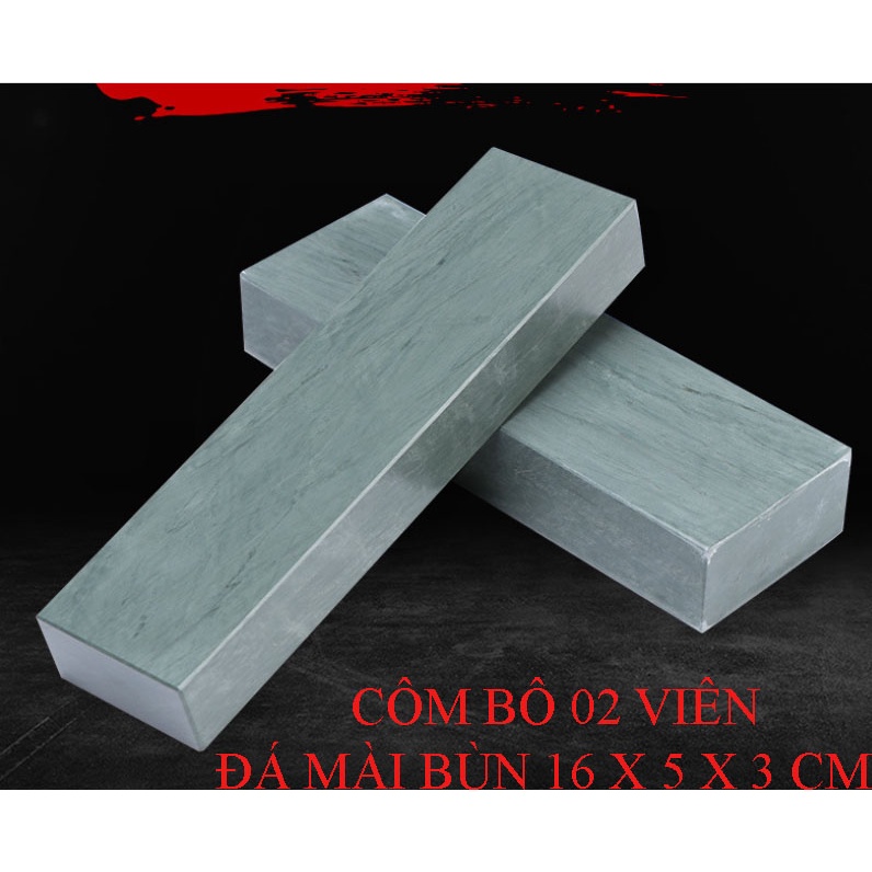 Combo 02 Viên Đá Mài Tự Nhiên Đá Bùn Mài Dao Nhà Bêp