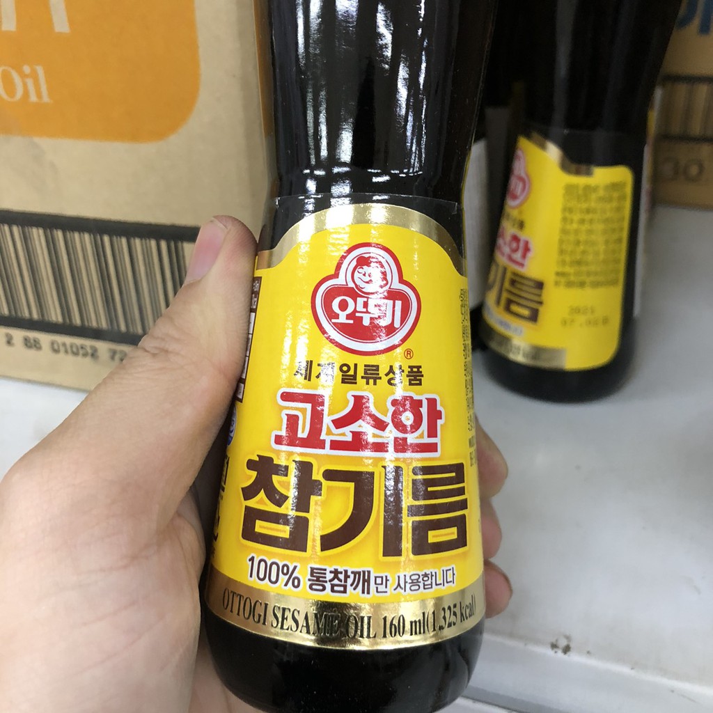 Chai 160ml Dầu Mè Hàn Quốc Sesame Oil Ottogi