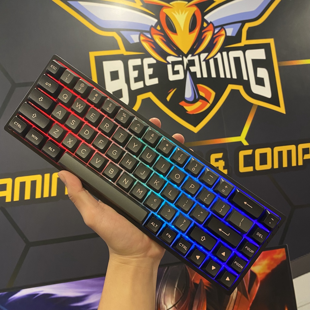 Bàn phím cơ không dây AKKO 3068B Multi-modes Black Pink