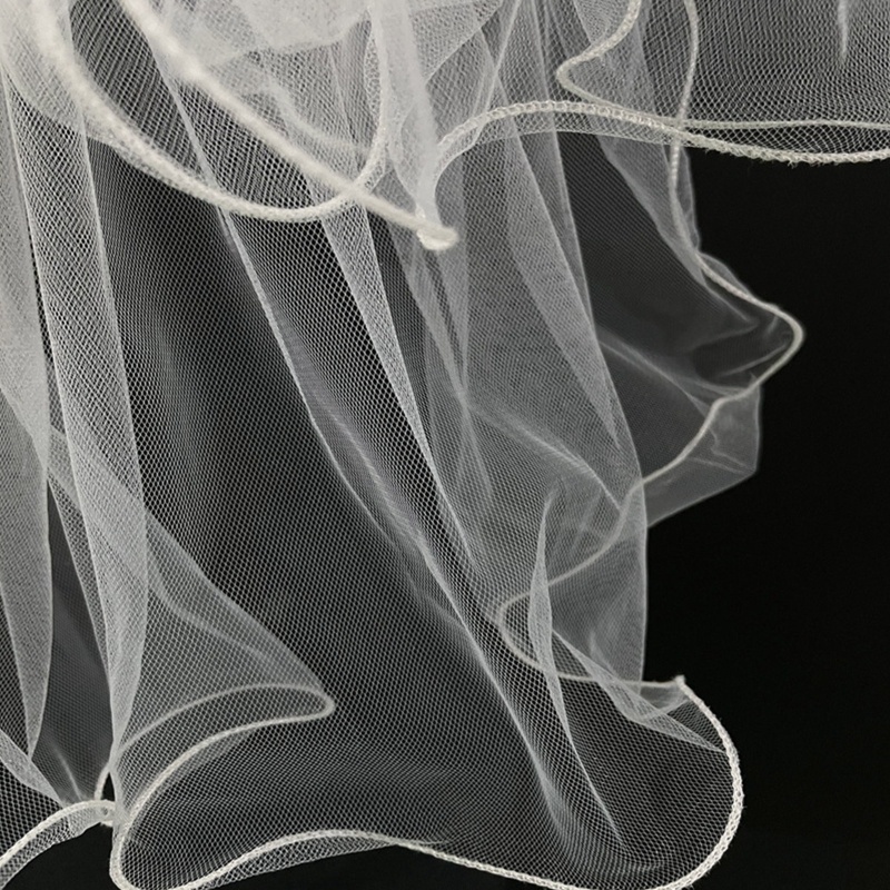 Dải Vải Tuyn 2 Tầng Kèm Lược Trang Trí Cho Tiệc Cưới