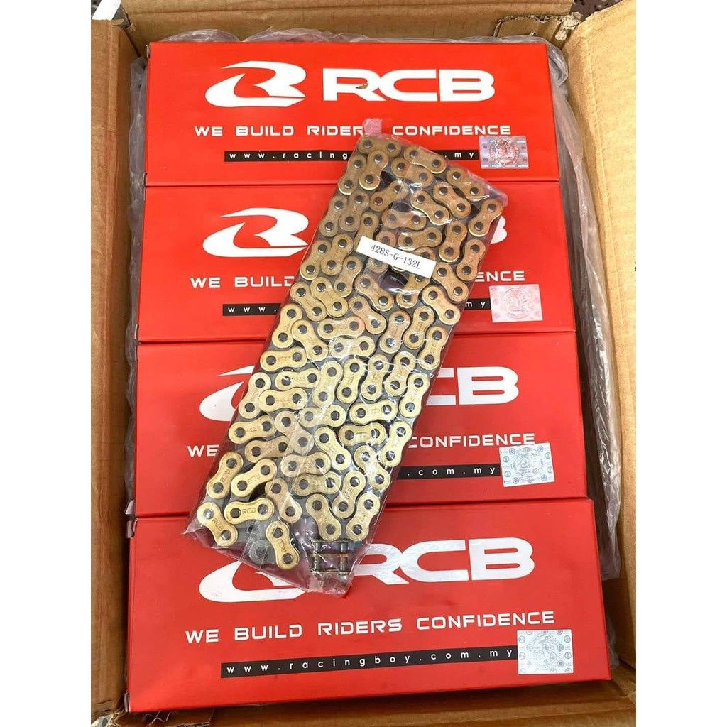 Sên RCB Vàng 9Li 132 Mắt 428S Lắp Tất Cả Các Xe Exciter 135 150 Winner Sonic Raider Satria Si Wave Mô tô nhỏ