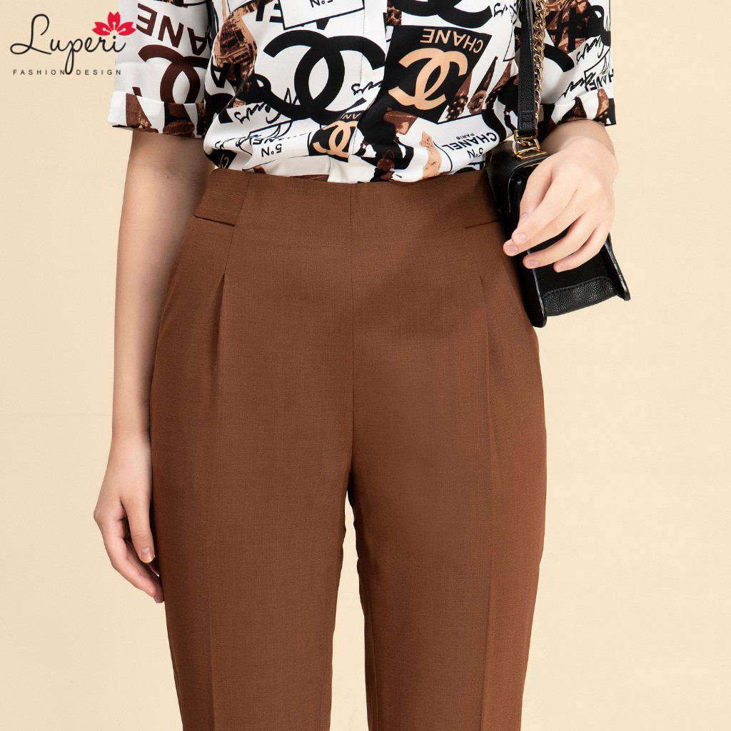 Quần Baggy Nữ Cồng Sở Lưng Cạp Cao 4,5cm Khóa Sườn LUPERI LFQD288 Chất Đũi Cao Cấp Không Nhăn Không Xù | BigBuy360 - bigbuy360.vn