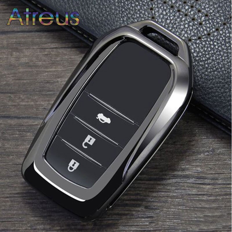 1 Vỏ Bọc Chìa Khóa Bằng Hợp Kim Kẽm Cho Xe Hơi Toyota Vios Avanza Camry RAV4 Highlander Corolla Prado