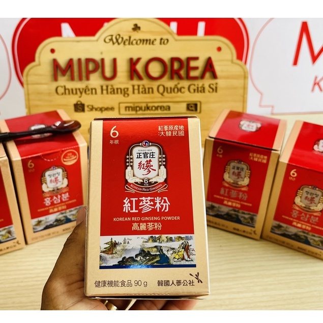 (Date 8/2024) Bột Hồng Sâm Hàn Quốc KGC KRG Powder Hộp 90g Cheong Kwan Jang