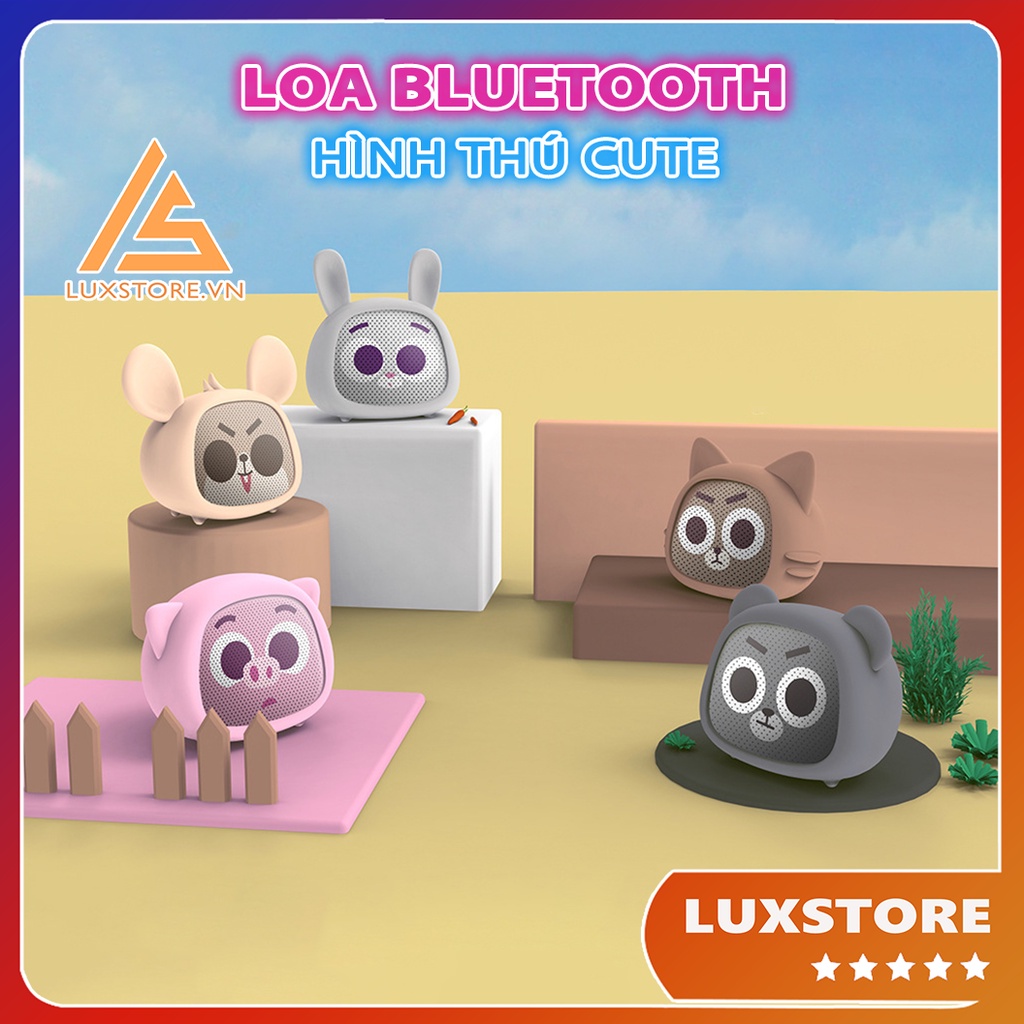 LOA BLUETOOTH HÌNH THÚ MINI, NHỎ GỌN TRANG TRÍ DÉCOR GÓC LÀM VIỆC – LUXSTORE