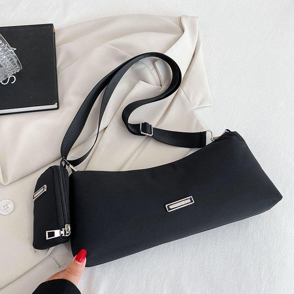 Túi Đeo Chéo Vai Bằng Nylon Màu Sắc Thời Trang Sành Điệu Cho Nữ