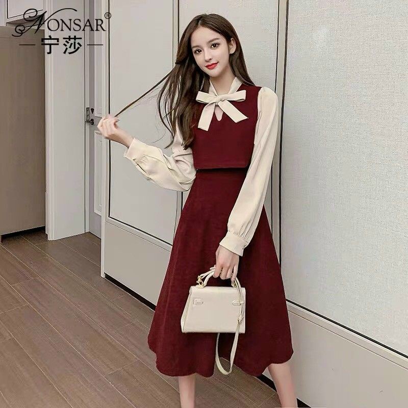 Đầm quảng châu cao cấp đỏ