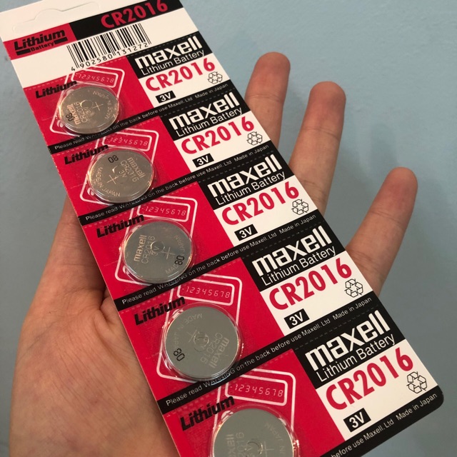 Viên pin đồng hồ Maxell CR2016 3V chính hãng pin maxell 2016 vỉ 1 viên