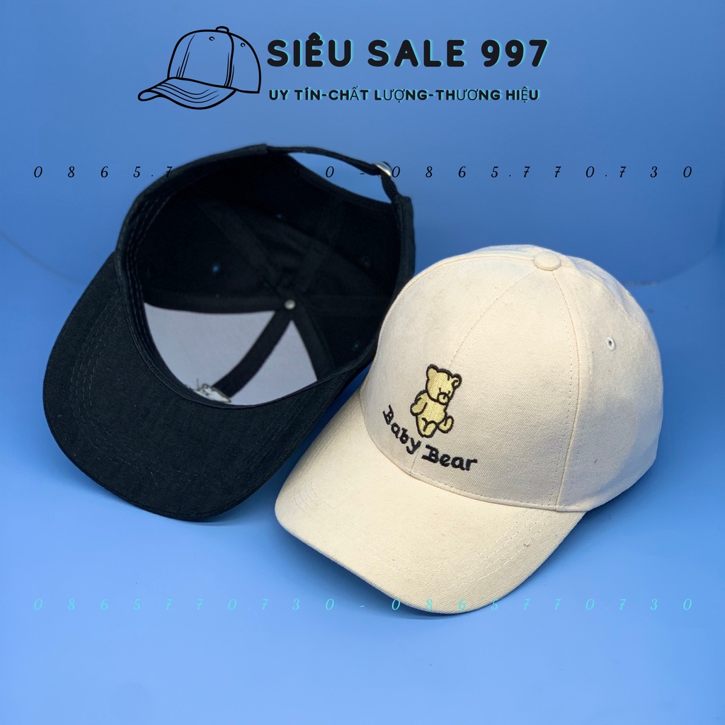 NÓN KẾT NAM NỮ CHẤT NHUNG DÀY THÊU GẤU CUTE THỜI TRANG NAM NỮ