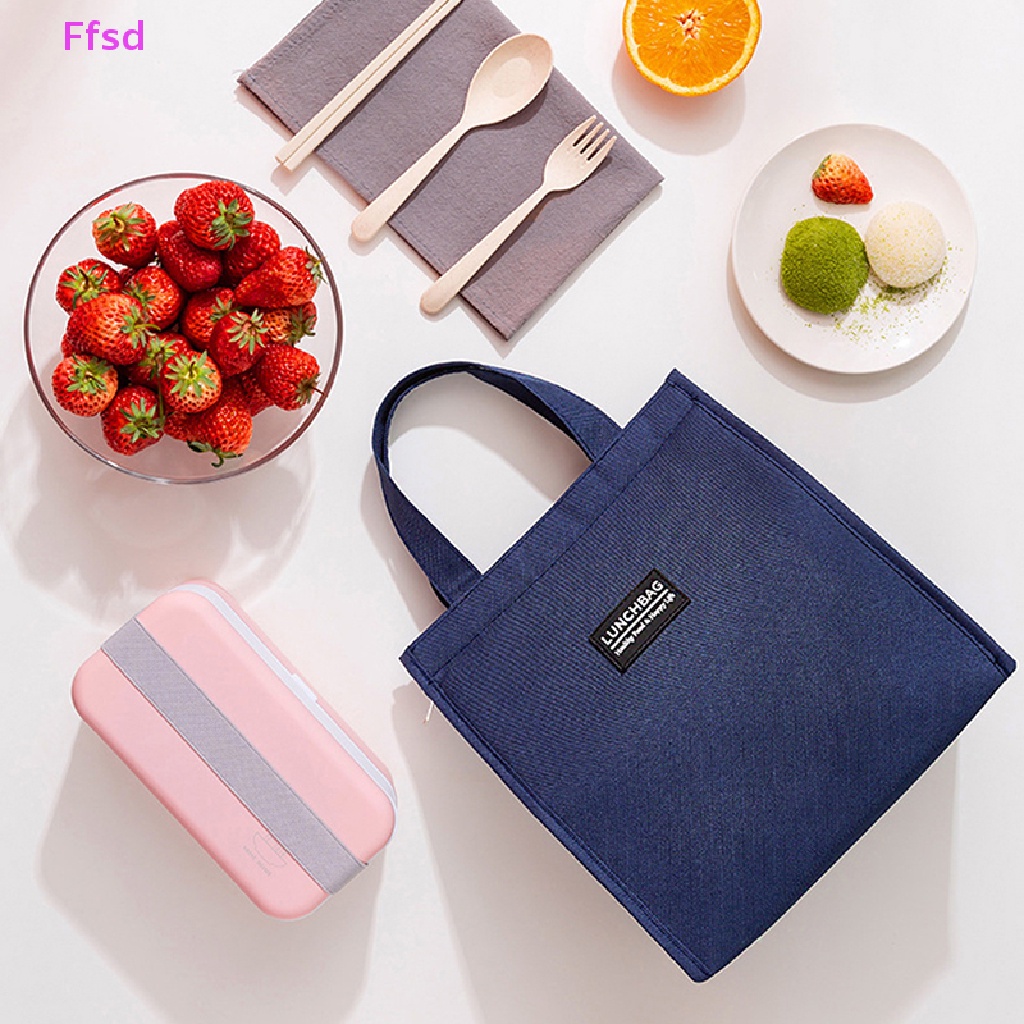 {Ffsd} Túi Đựng Hộp Cơm Trưa Vải Oxford Nhỏ Gọn Tươi Mới Cho Học Sinh / Văn Phòng * Bán Chạy