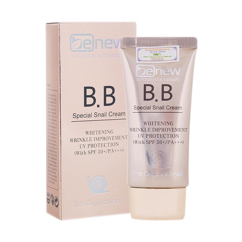 Kem nền ốc sên Benew BB Special Snail Cream (50ml)