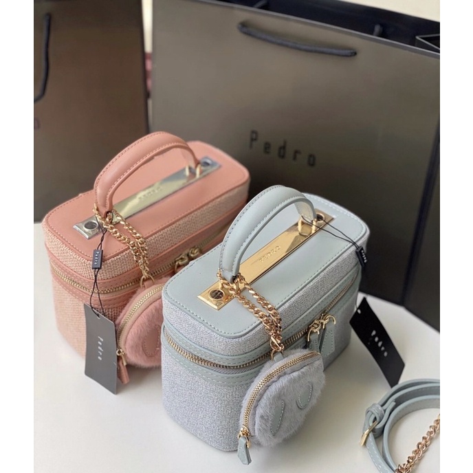 Túi cốp kèm charm chất thô sz20cm