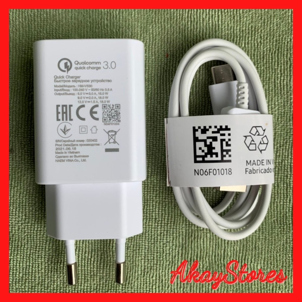 Sạc Vsmart,củ cáp sạc, tai nghe vsmart chính hãng nhà máy, hỗ trợ sạc nhanh 18w chân sạc type c qc 3.0 bóc máy AkayStore