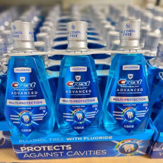 [Lốc 3 chai]  Nước Xúc Miệng Crest PRO Health Multi Protection Clean Mint 1 lit