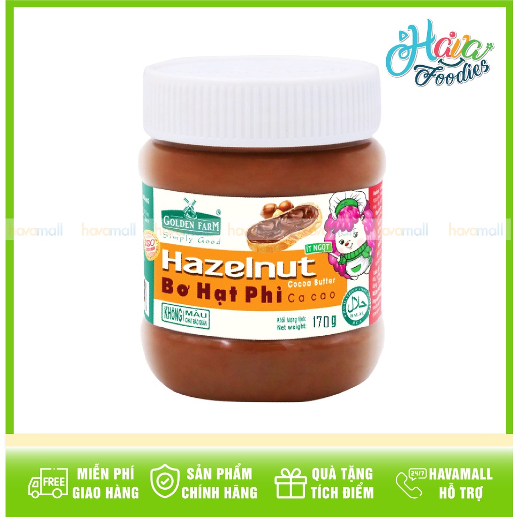 Bơ Hạt Phỉ Ca Cao Golden Farm