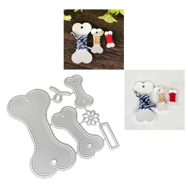 Aoto Khuôn Thép Carbon Cắt Hình Xương Chó Hoạt Hình Dập Nổi DIY Pa