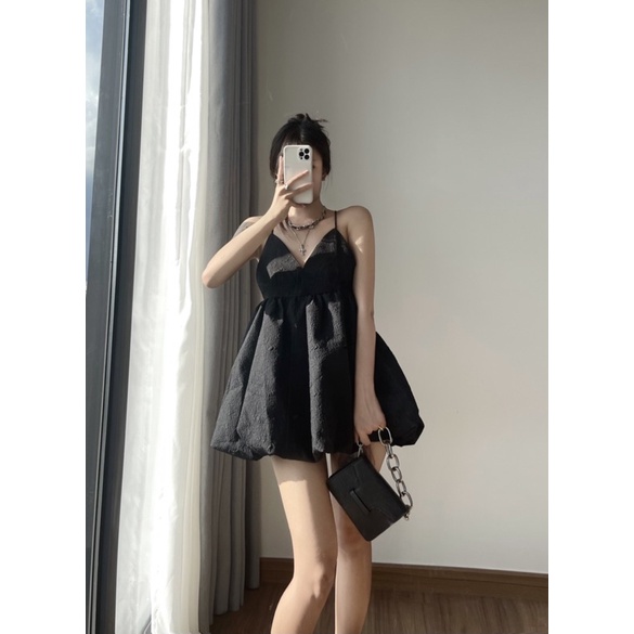 [ HÌNH THẬT ] Váy đen phồng