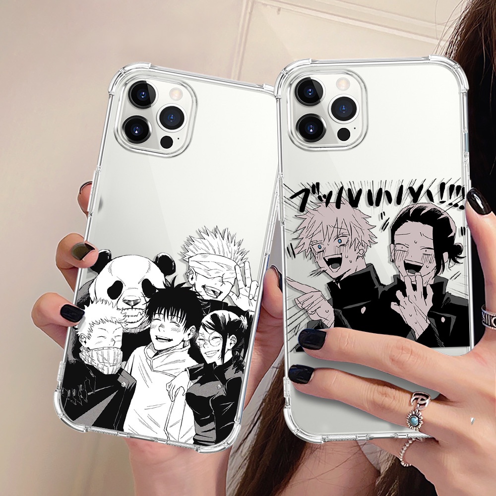 Ốp Điện Thoại TPU Mềm Trong Suốt Chống Sốc In Họa Tiết Anime Jujutsu Kaisen Cho iPhone 14 Plus 13 12 11 Pro Max