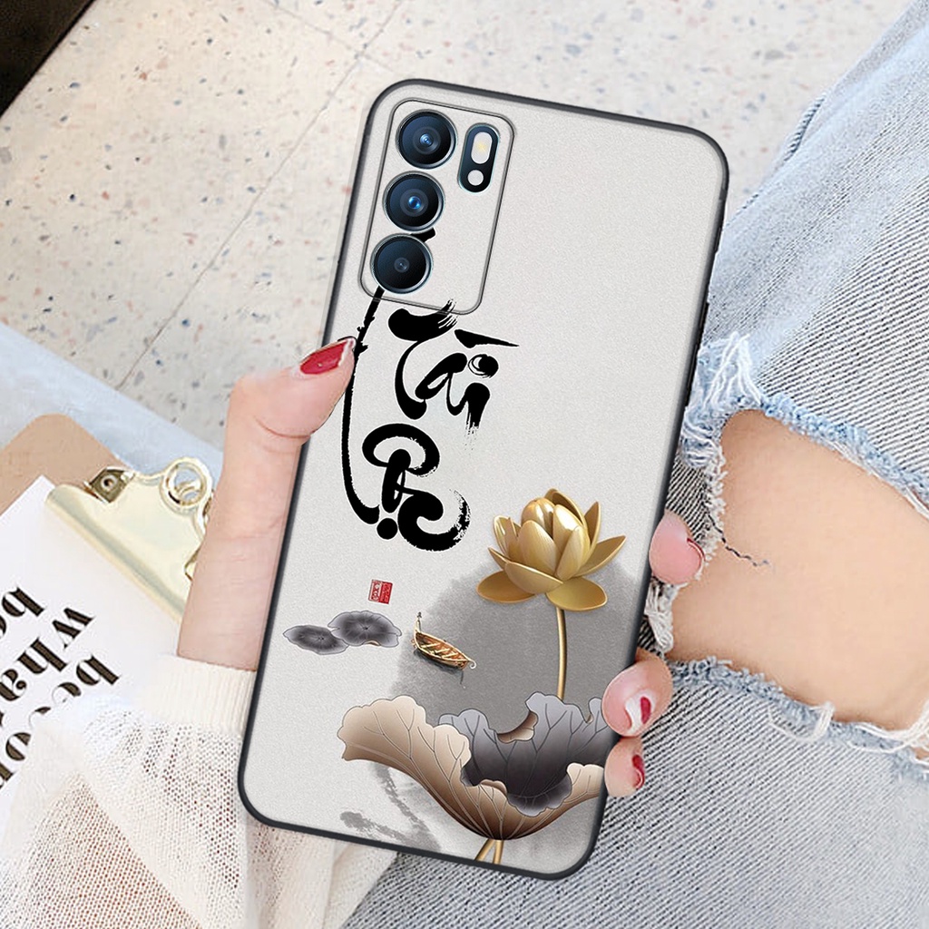 Ốp lưng Oppo RENO 6 4G - RENO 6 5G - BẢO VỆ CAMERA in hình chữ tài chữ lộc, Cha Mẹ, bình an SIÊU ĐẸP