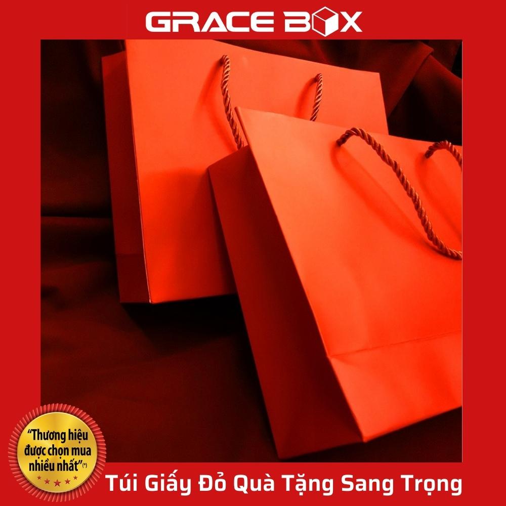 {Giá Sỉ} Túi Giấy Đỏ Quà Tặng Sang Trọng Dành Cho Các Dịp Lễ Tết - Siêu Thị Bao Bì Grace Box