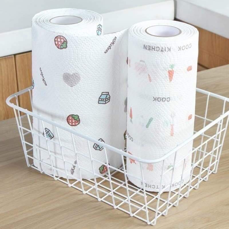 Cuộn khăn giấy lau đa năng siêu dai loại giặt được