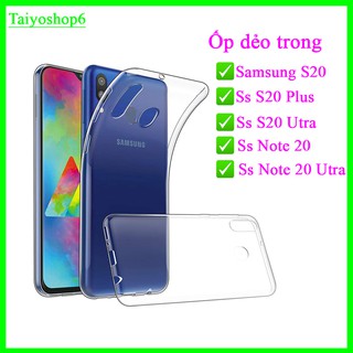 Ốp dẻo trong suốt samsung s20 / samsung s20 plus / samsung s20 utra / note 20 / note 20 utra ảnh shop tự chụp pk_đ.ngọc