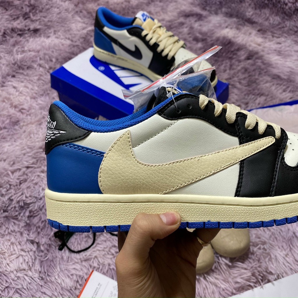 Giày Jordan 1 Travis Flagment cổ thấp hàng 1:1 chất lượng [ Full box + freeship ]