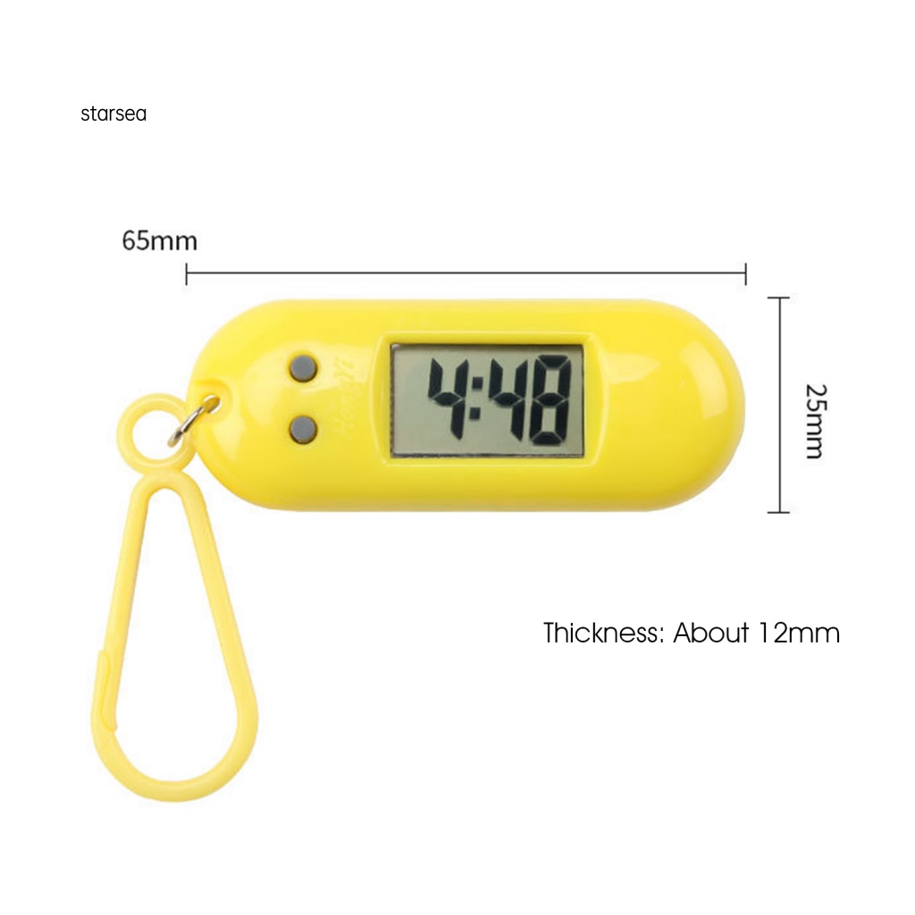 Đồng Hồ Điện Tử Mini Siêu Nhẹ Màn Hình LCD