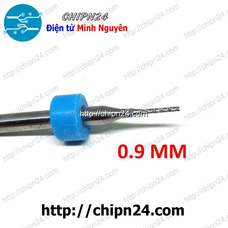 [1 CÂY] Mũi phay mạch in CNC 0.9mm