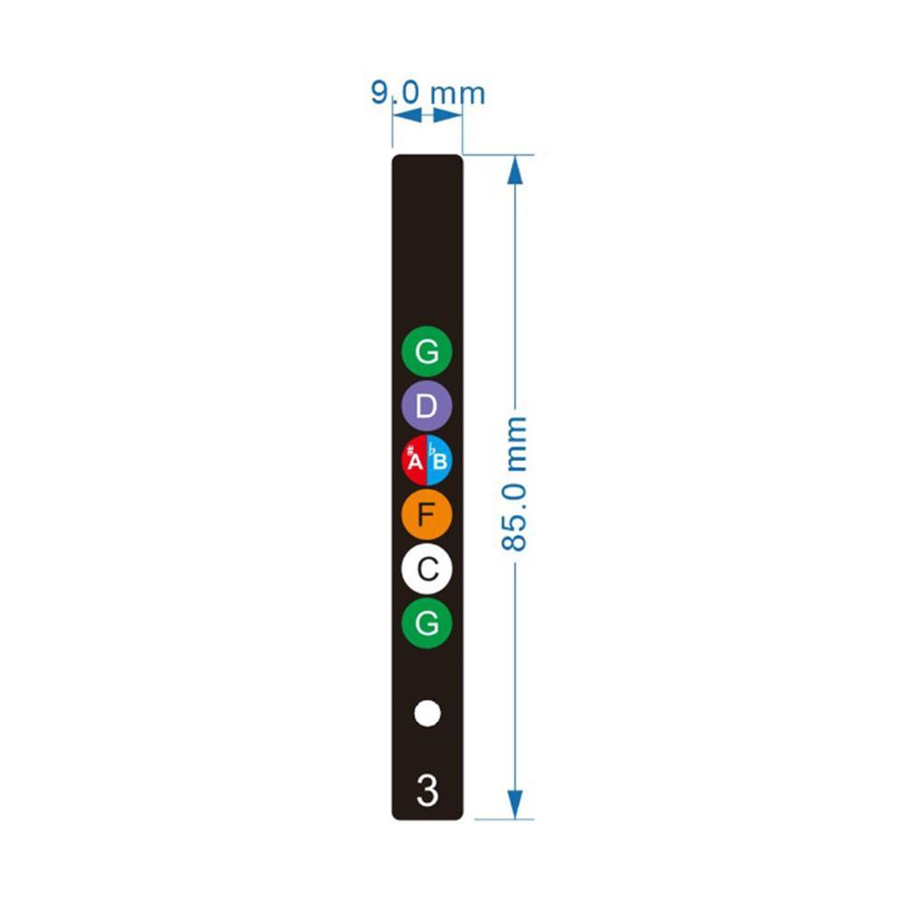 Nhãn dán ghi chú tên nốt nhạc dùng để tự học đàn guitar độc đáo G9T4