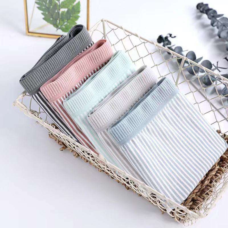 Set 5- 10 Quần Lót Cotton Tăm Phối Kẻ 031