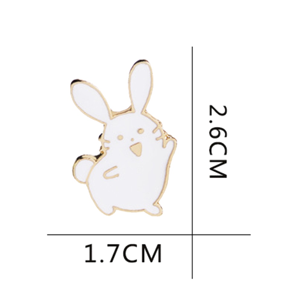 YOML✔Cute Women Cartoon Rabbit Brooch Pin Enamel Denim Backpack Badge Jewelry Gift