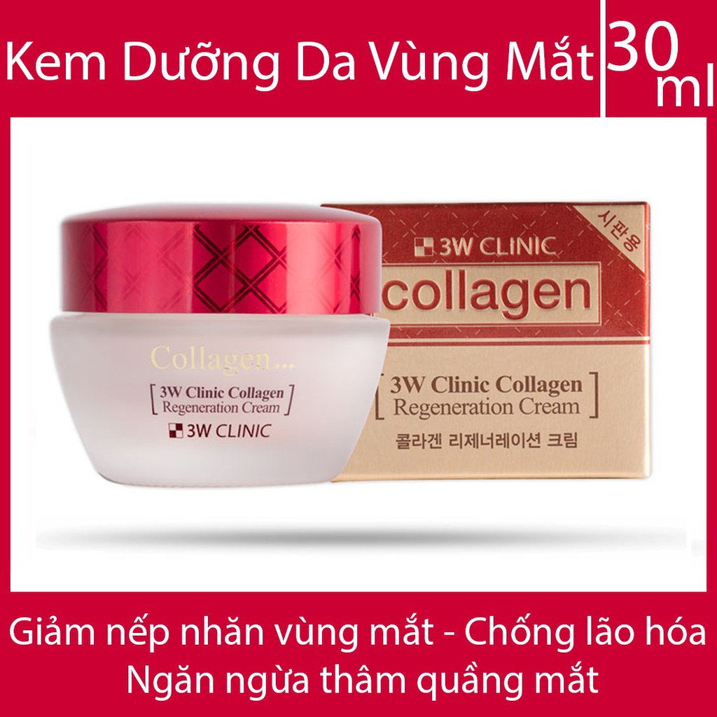 Kem dưỡng da chống lão hóa vùng mắt 3W Clinic Collagen Lifting Eye Cream 35ml