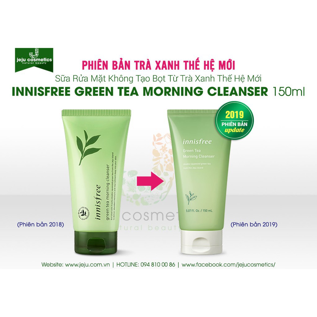 Sữa rửa mặt Innisfree các loại (Táo/ Bija/ Trà xanh/Tro núi lửa) | BigBuy360 - bigbuy360.vn