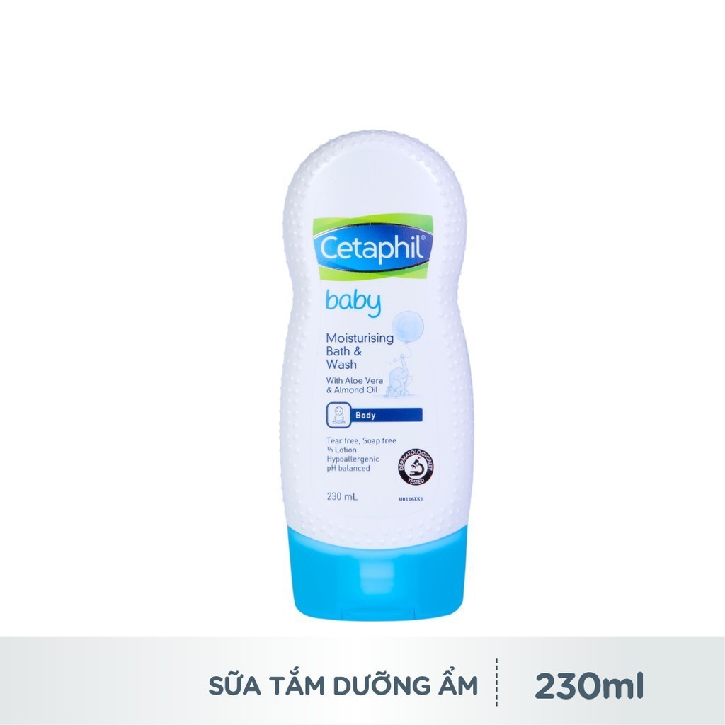 Sữa tắm dưỡng ẩm Cetaphil Baby Moisturising Bath &amp; Wash 230ml - Skinfa.