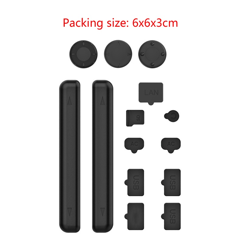 Bộ Nút Chống Bụi Bằng Silicone Cổng USB AC 3D SD LAN HDMI Cho Máy Chơi Game Switch/Switch