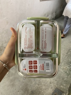Hộp cơm thuỷ tinh 3 ngăn