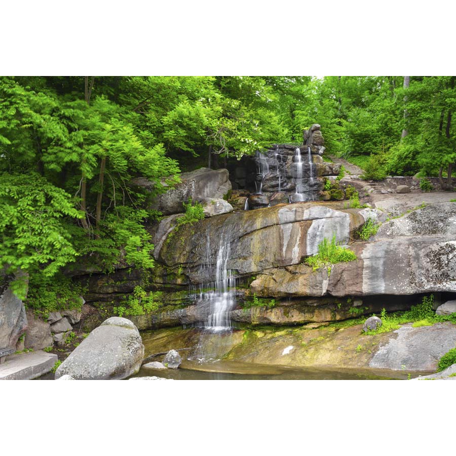 Tranh thác nước thiên nhiên tặng keo và dụng cụ dán