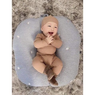 Bộ củ tỏi kèm mũ dài tay Minkymom chất len tăm bé gái bé trai, quần áo bé trai