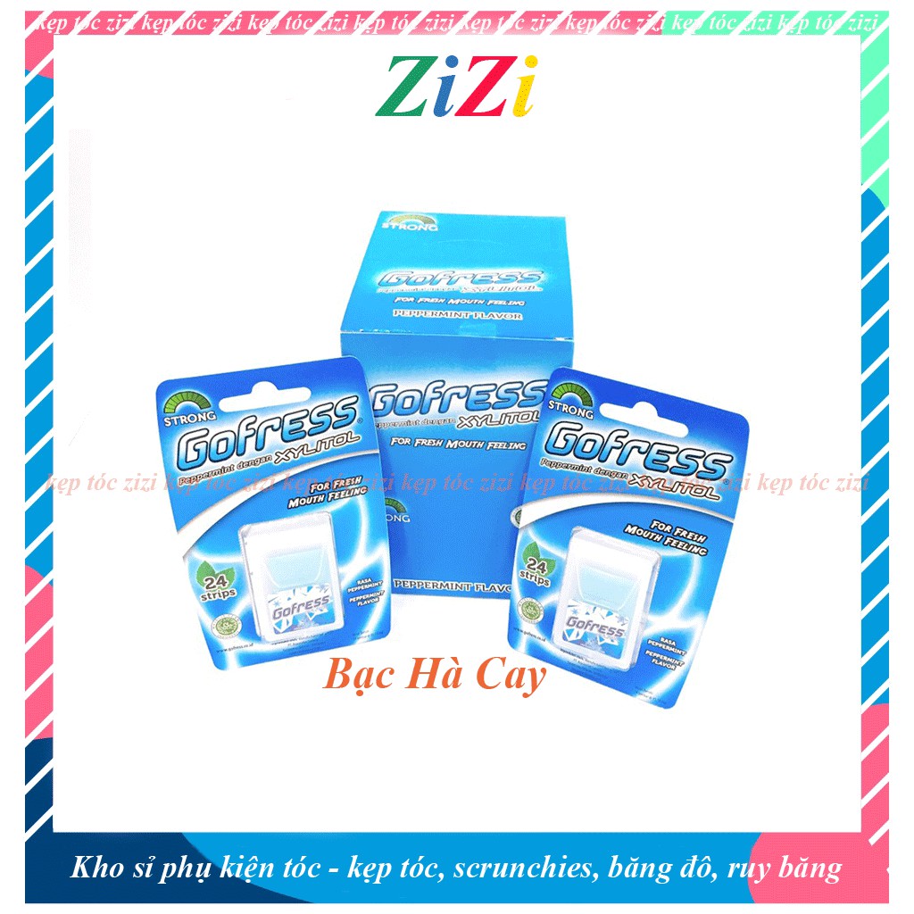 Kẹo Bạc Hà Cay ZIZI Kẹo Lá Ngậm Thơm Miệng Gofress Xylitol