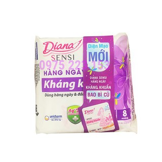 Băng vệ sinh hàng ngày Diana Sensi Slim Fit 8 miếng date mới .
