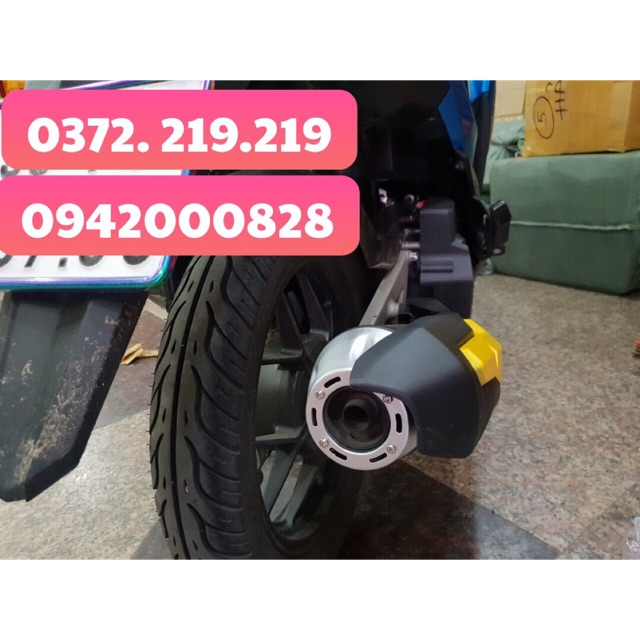 Chụp đít pô nhôm vario