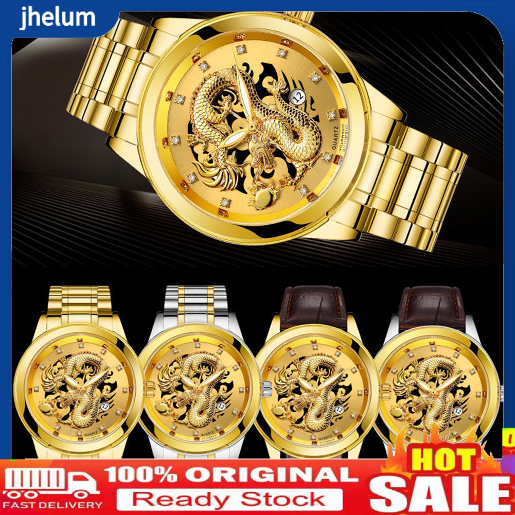 Đồng Hồ Đeo Tay Unisex Mặt Tròn Đính Đá Sang Trọng