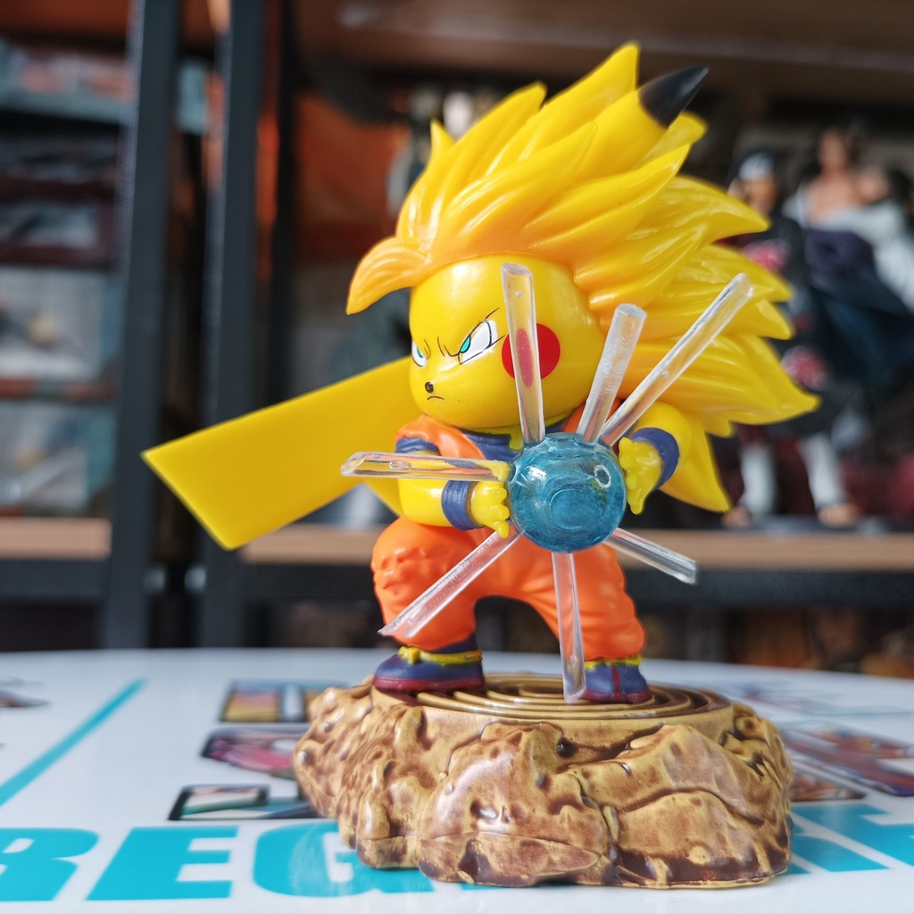 Mô Hình Dragon Ball Chibi Pikachu Goku SJJ3 11cm