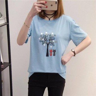 ÁO THUN tay lỡ form rộng, tôn dáng tôn da, freesize, màu xanh nhạt