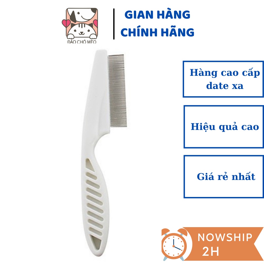 Lược chải ve rận bọ chét lông Chó Mèo hiệu quả - Đảo Chó Mèo