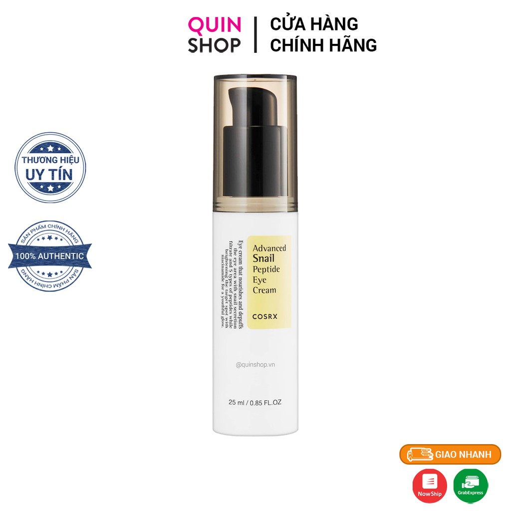 Kem Mắt Chống Lão Hóa, Mờ Thâm Cosrx Advanced Snail Peptide Eye Cream