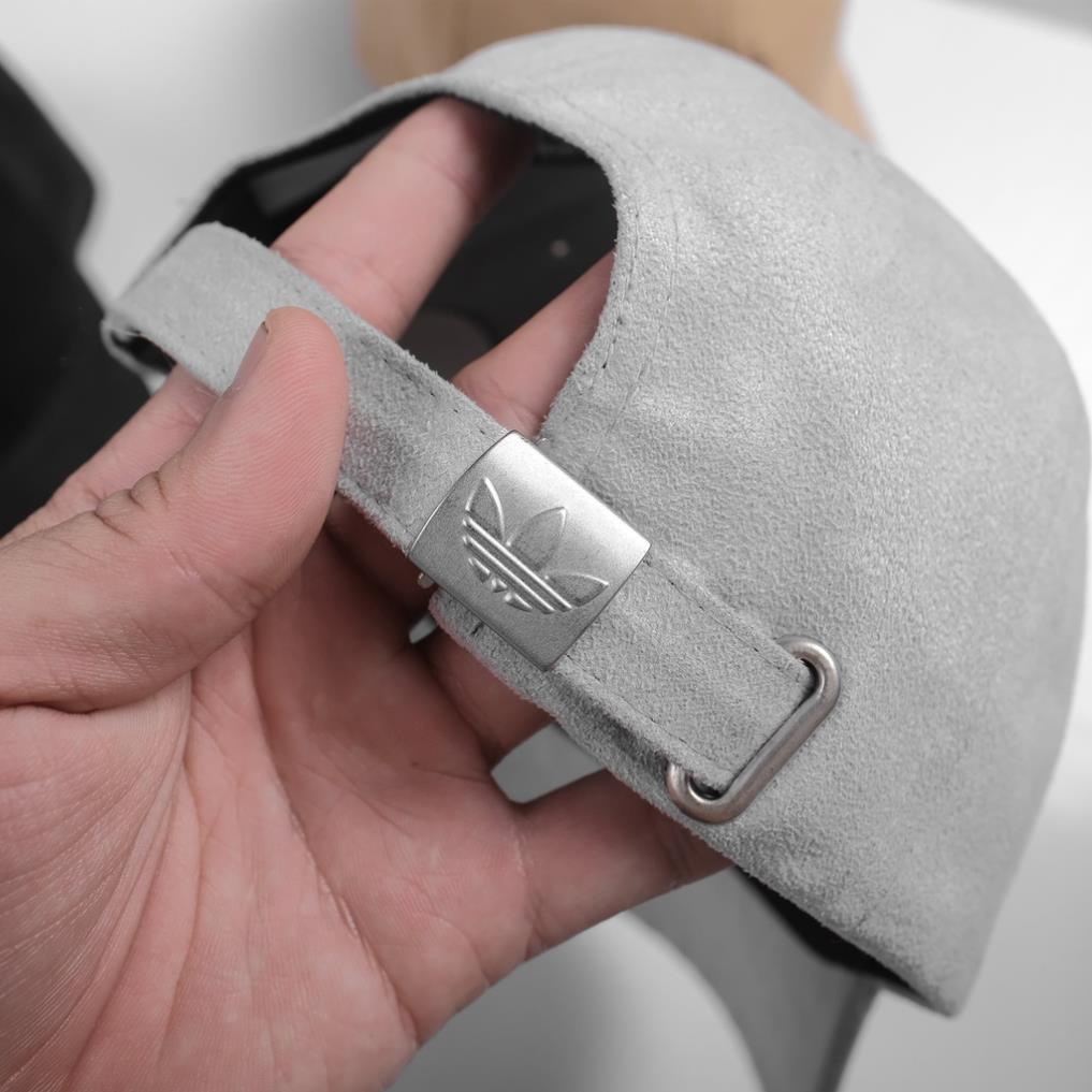 Mũ lưỡi trai Adidas chất vải nhung phối da lộn Hàn Quốc cao câp, nón kết thể thao màu vàng, đen,trắng, xám