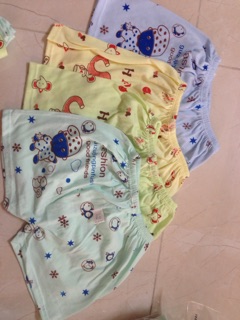 Quần đùi chục cotton cho bé
